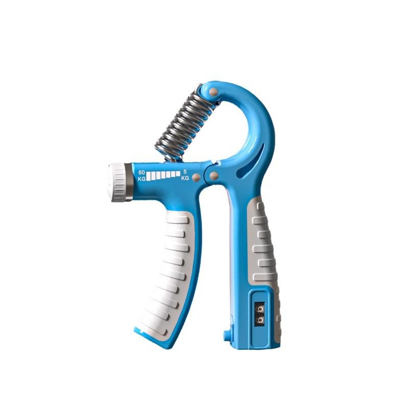 握力器 ハンドグリップ カウンター機能付き ゴムグリップ PP素材 手 前腕 腕力 指力強化 男女兼用 室内..