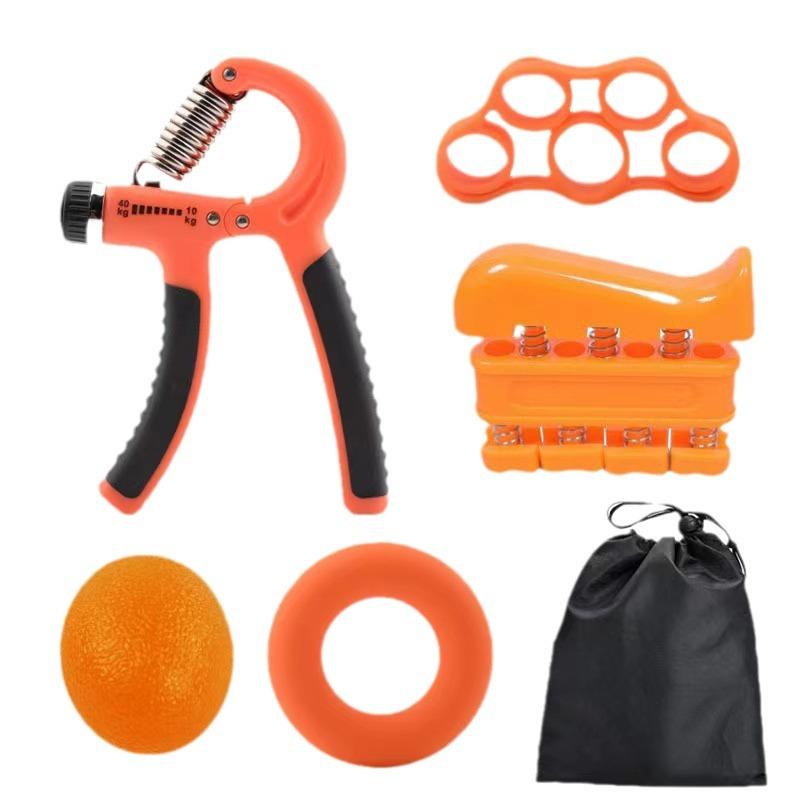 握力器 成人 調節可能 筋力トレーニング ハンドグリップ 指力強化 五指訓練 リハビリ エッグボール 握力リング 運動機能回復 筋力アップ PP TPR素材 フ...