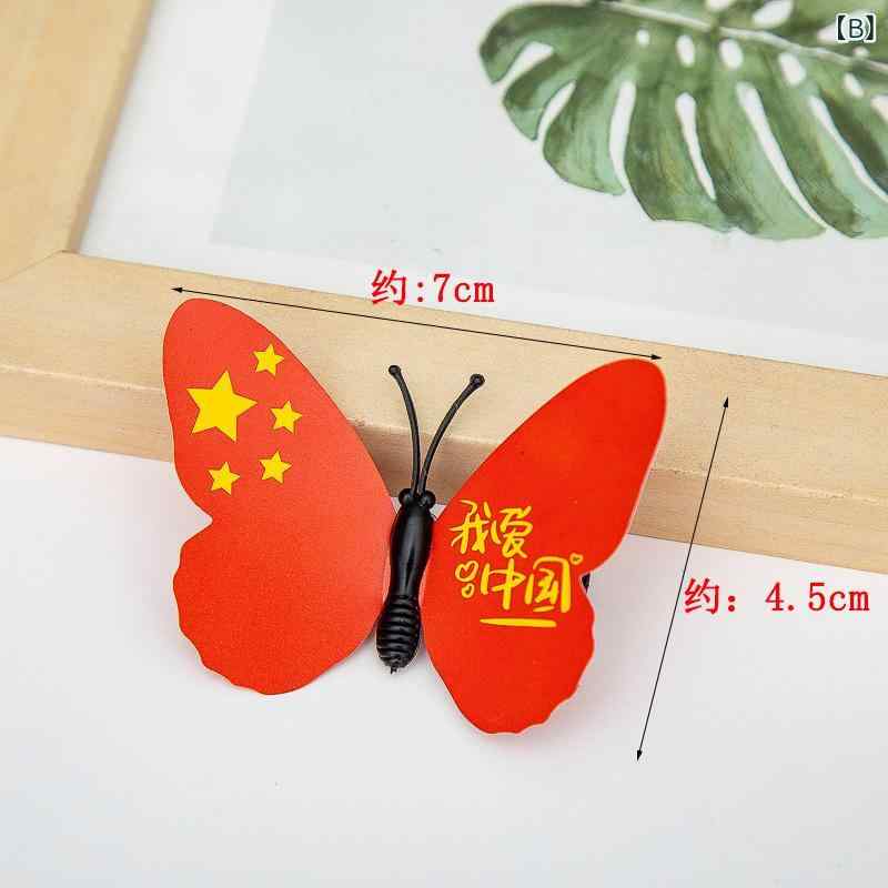 ヘアアクセサリー キッズ 女の子 民族風 蝶々 バタフライ 星 スター柄 ヘアクリップ ヘアピン 髪飾り 髪留め イベント 発表会 お出かけ プラスチック製 赤系