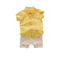 ベビー キッズ 男の子 幼児服 セットアップ 上下セット 2点セット 夏物 半袖シャツ ショートパンツ 薄手 綿 コットン 柔らかい キャラクター柄 韓国風 おしゃれ カジュアル 普段使い 部屋着
