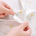 スタイ ベビー 新生児 赤ちゃん コットン 純綿 綿100% ダブルガーゼ スナップボタン 三角スタイ プリント柄 吸水性 速乾 防汚 お食事用 吐き戻し対策 普段使い 出産祝い(x2)