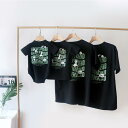 Tシャツ 親子 ベビー 子供 お揃い 半袖 パンダ柄 カートゥーン かわいい 綿 柔らかい 韓国風 インフルエンサー ストリート カジュアル 夏