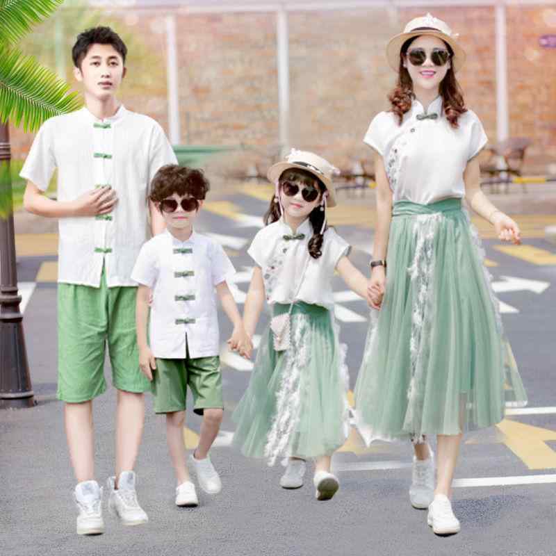 セットアップ 親子コーデ ファミリーウェア 夏 ママ パパ キッズ 男の子 女の子 半袖 Tシャツ ハーフパンツ ショートパンツ 上下セット お揃い おしゃれ カジュアル 普段使い お出かけ リラックスウェア 涼しい 通気性 快適