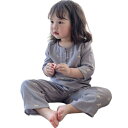 パジャマ キッズ 子供 親子 ペアルック ルームウェア 上下セット 七分袖 竹綿 ガーゼ 薄手 通気性 吸湿速乾 ゆったり 部屋着 冷房対策 通年 綿混 ユニセ...