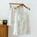ルームウェア パジャマ レディース マタニティ ガーゼ 綿 コットン 半袖 Tシャツ ショートパンツ セットアップ ゆったり 大きいサイズ ビッグシルエット 快適 通気性 薄手 外出着 部屋着 ワンマイルウェア