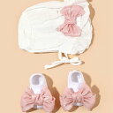 ベビーハット ソックスセット 女の子 新生児 乳児 プリンセス レース フリル帽 綿 肌に優しい 通気性 ホワイト ピンク かわいい おしゃれ 出産祝い お宮参り 記念日 プレゼント