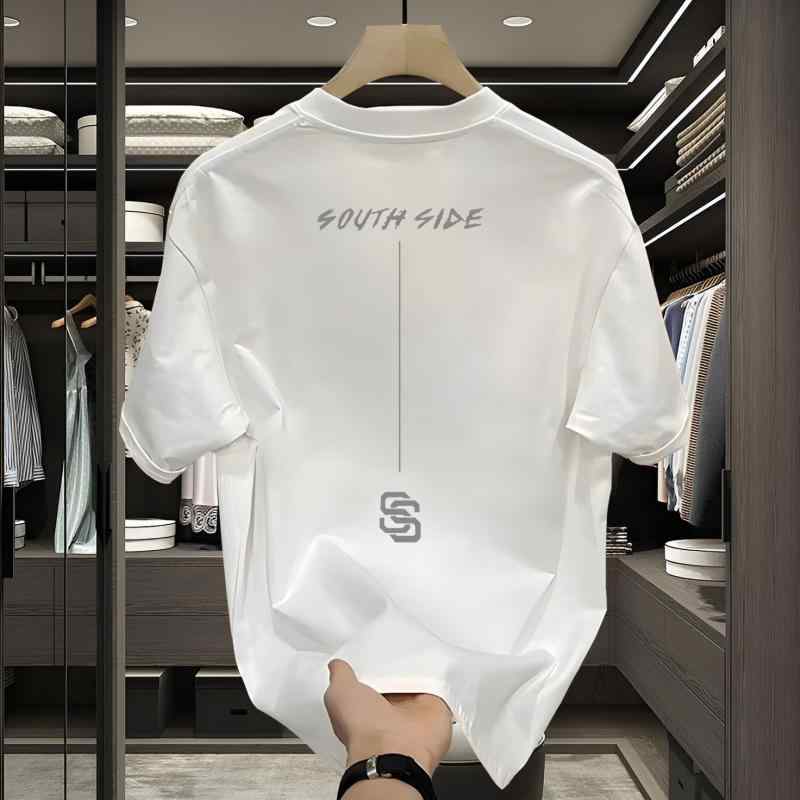 Tシャツ ユニセックス コットン ヘビーウェイト 半袖 オーバーサイズ クルーネック 民族柄 プリントTシャツ ドロップショルダー 吸湿速乾 夏 カジュアルスタイル