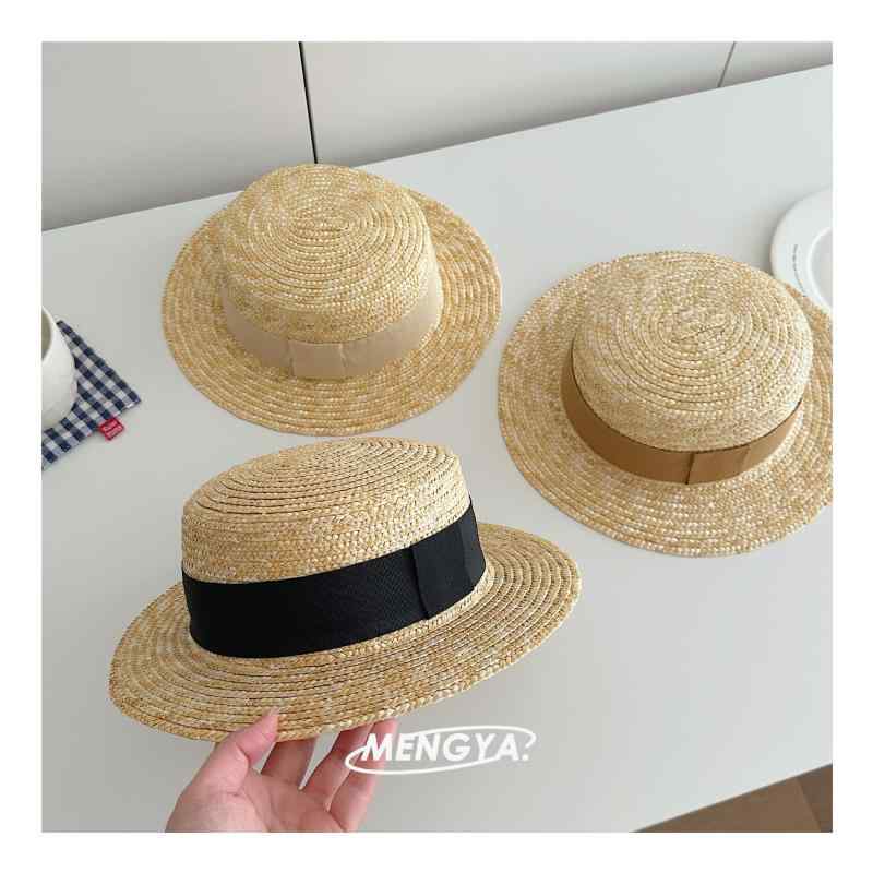 麦わら帽子 キッズ 女の子 ベビー 夏用 UVカット ストローハット 日よけ つば広 ビーチ リゾート 海 水..