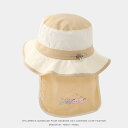 帽子 子供 ベビー キッズ 男の子 女の子 夏用 サマーハット 速乾 薄手 軽量 つば広 UVカット 日よけ 紫外線対策 ネックガード一体型 首保護 アウトドア レジャー バケットハット ナイロン 通気性 かわいい(x500)