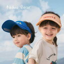 サンバイザー キッズ ベビー 子供 伸縮性ツバ 広いつば UVカット 日焼け対策 通気性 綿100% 夏用 日よけ帽子 お出かけ 散歩 アウトドア レジャー