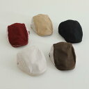 ベレー帽 男の子 子供用 ベビー つば付き ショートブリム 夏用 レトロ メッシュ UVカット 通気性 コットンポリエステル 普段使い お出かけ ブラック レトロレッド ベージュ カーキ ブラウン