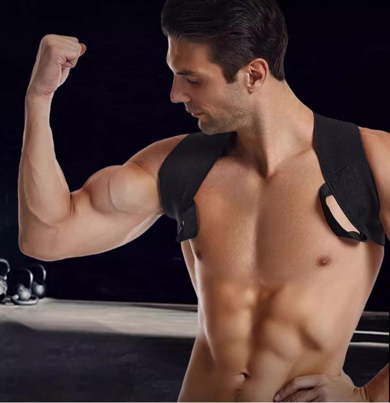 姿勢矯正 ベルト 猫背 サポーター 背筋 巻き肩 肩こり 補正 改善 メンズ 健康グッズ 肩甲骨 ブラック