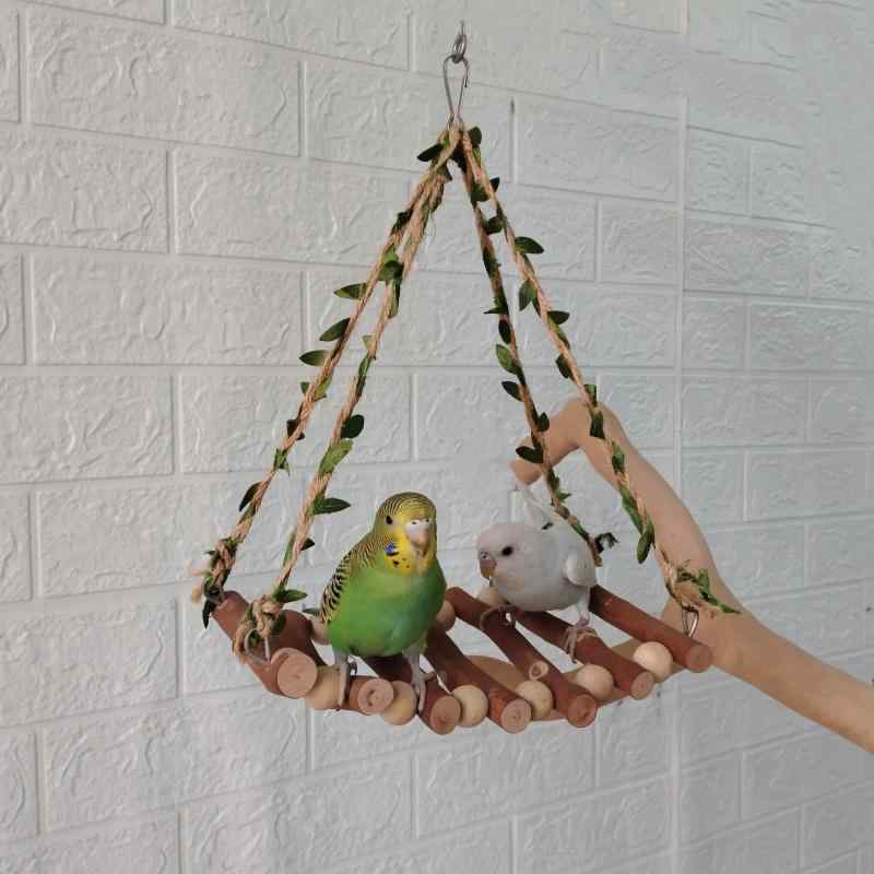 インコ 文鳥 オウム おもちゃ ブランコ 鳥グッズ 鳥かご 玩具 遊具 ペットグッズ ハンモック 吊り下げ ..