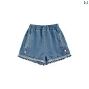 私の 中の 卜 一の 女の子の 2025 夏の 半 ズボンの キノコの 刺繍の ジーパンの 子供は 清涼 感が あります。