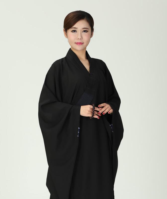 瞑想 服 在家 レディース メンズ 禅 コート ナイロン 僧 不透明 夏 ブラウン イエロー ブラック