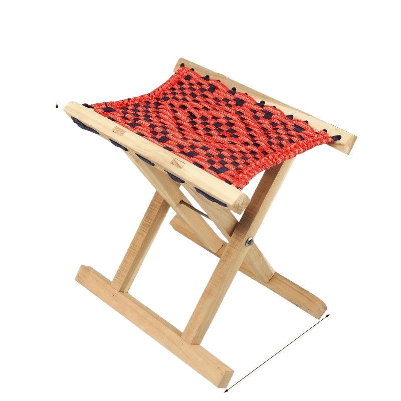 折りたたみ椅子 槐の木 無垢材 レトロ クラシックデザイン アウトドア キャンプ 釣り バーベキュー ポ..