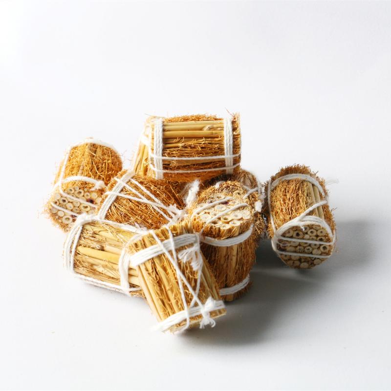 ドールハウス 小物 キッズ 天然素材 手編み ミニチュア 多肉植物 フェイクフード ストローバッグ風 吊り飾り オーナメント 置物 オブジェ 装飾雑貨(3)