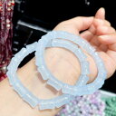 ブレスレット 男女兼用 竹モチーフ 手編み 組み紐 開運 ラッキーアイテム お守り 赤紐 アクリル素材 ナチュラルテイスト 緑 ピンク 水色 白 カラフル アンクレット
