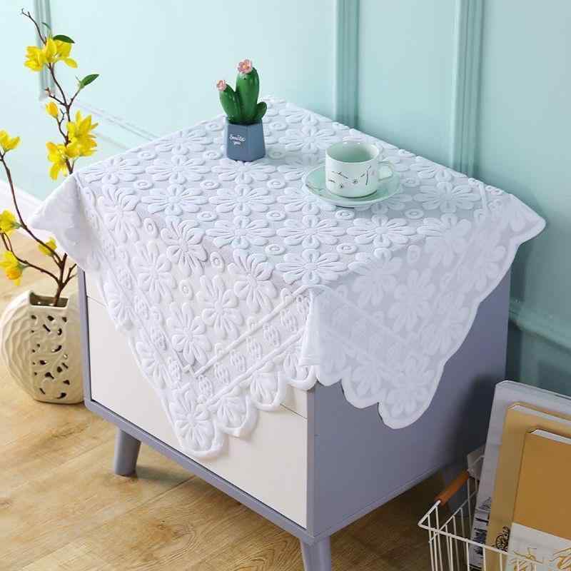 マルチカバー ポリエステル製 レース 防塵カバー ナイトテーブル 電子レンジ プリンター ソファカバー ..