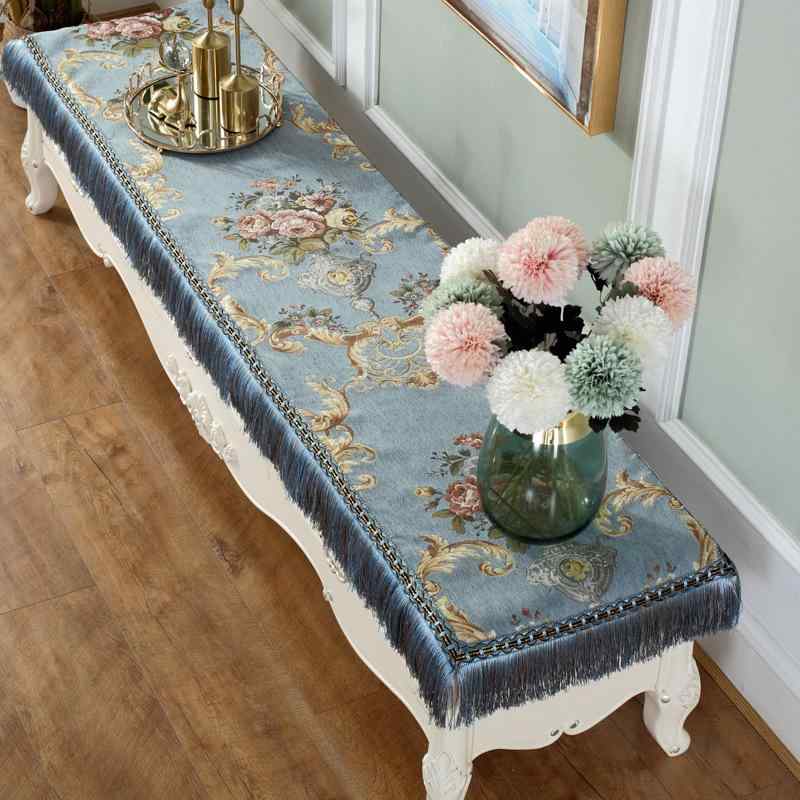 マルチカバー ヨーロピアン調 欧風 リビング 寝室 ドレッサー 鏡台 テレビ台 TVボード シェニール ジャ..