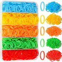 ヘアアクセサリー キッズ 女の子 高弾性 使い捨て ヘアゴム プラスチック 樹脂素材 ボックス入り 収納ケース付き カラフル キャンディカラー セット