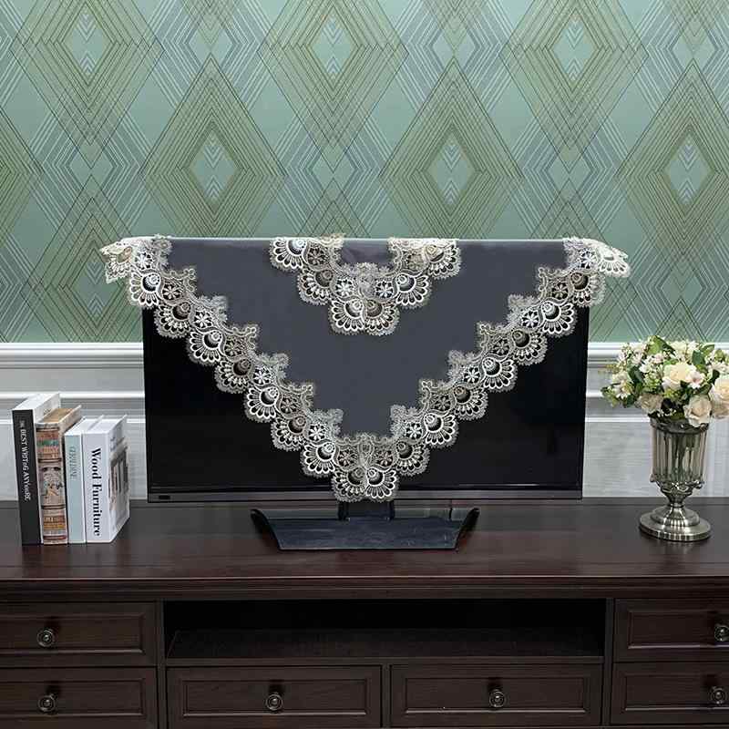 防塵カバー 正方形 レース モダン シンプル テレビ 洗濯機 麻雀卓用 マルチカバー テーブルクロス ポリ..