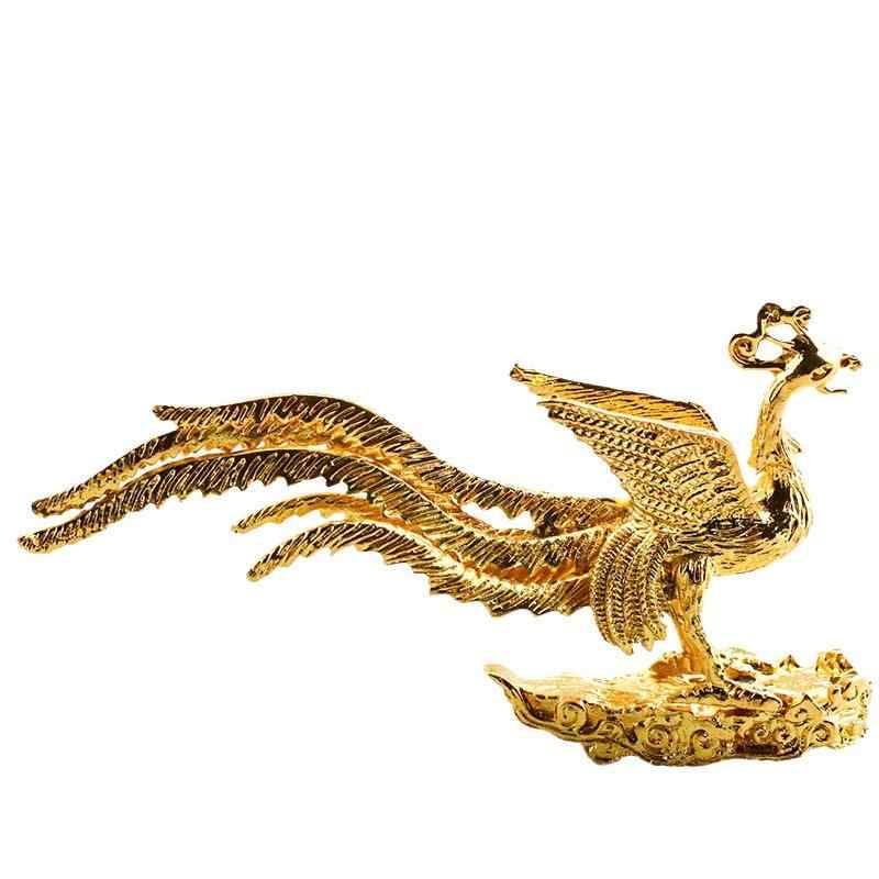 お香立て 小型 線香立て 香炉 合金製 鳳凰デザイン 室内用 アロマ リラックス ヒーリング ゴールド レッド シルバーカラー 置物 オブジェ インテリア雑貨 手作り 中華風(x2)