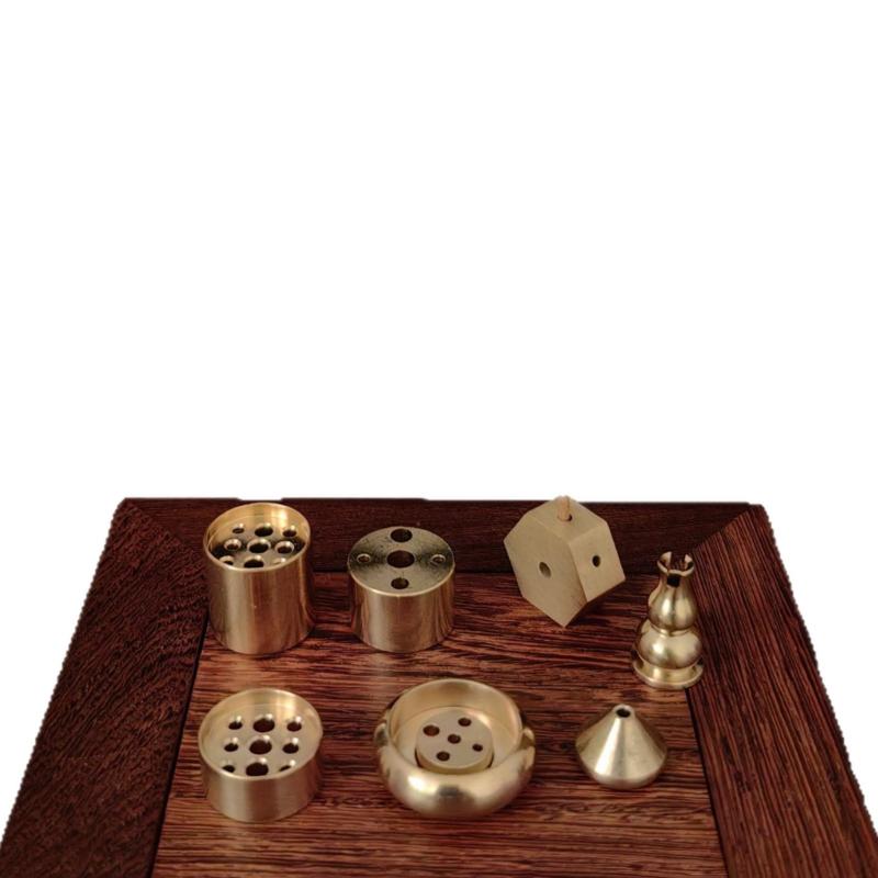 香立て 真鍮 線香立て スティック香炉 ひょうたん型 水滴型 多孔 マルチホール 無垢 ゴールド 上品 高..