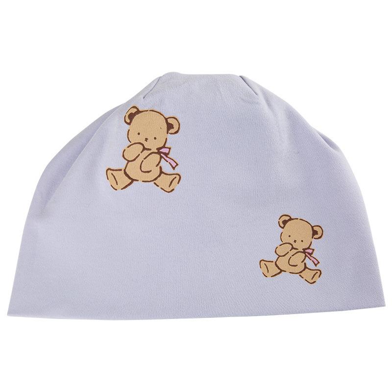 産後用帽子 マタニティキャップ ビーニー帽 綿100% 産婦 ニット帽 秋冬 通気性 ムレにくい 防風 ルームキャップ 室内帽 ポニーテール対応 キャラクター柄 かわいい ゆったり 冷房対策 柔らかい肌触り