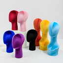 マネキンヘッド レディース 女性用 帽子 ウィッグ スカーフ ヘッドホン ヘアアクセサリー ディスプレイ 展示用 スタンド 店舗用品 プラスチック製 軽量 ピンク ベージュ ブラック グレー 多色展開