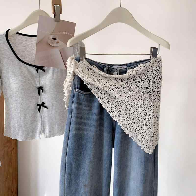 スカーフ レディース フレンチ レース 三角 ストール 春秋 薄手 ショール ヘッドスカーフ 腰巻き ヒップカバー ネックカバー 大判 綿素材 アレンジ自在