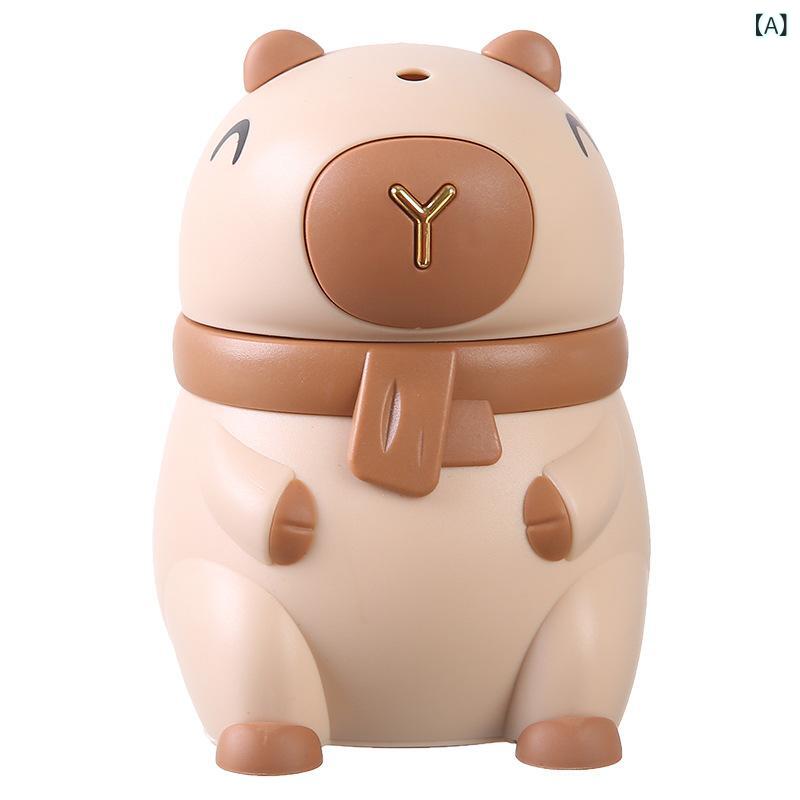 爪楊枝ケース カピバラ ワンプッシュ自動 卓上 爪楊枝入れ かわいい 動物 アニマル おしゃれ 家庭用 食卓 便利 衛生的 インテリア