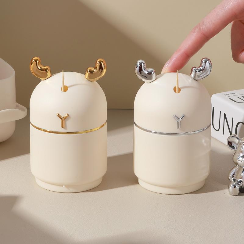 爪楊枝ケース 自動ポップアップ プッシュ式 高品質 高級感 おしゃれ 高デザイン 家庭用 食卓用 ダイニ..