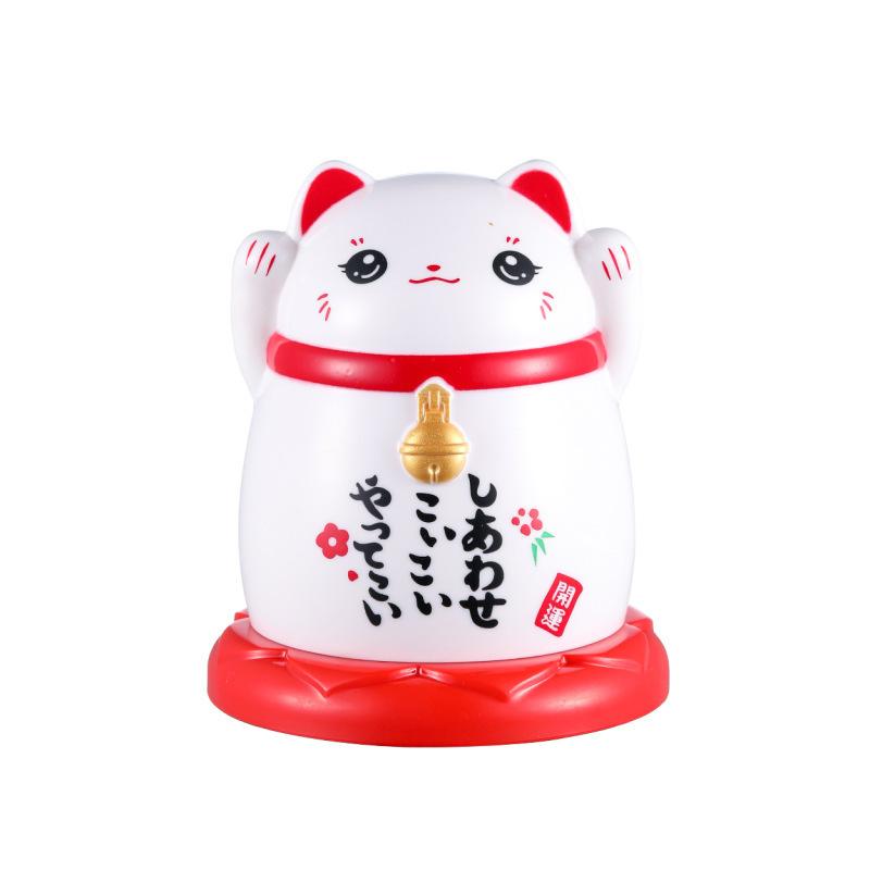 Other - 爪楊枝ケース 招き猫 家庭用 卓上 綿棒ケース 小物入れ 収納ボックス オブジェ インテリア雑貨 プラスチック製 和風 日式 おしゃれ デザイン ユニーク
