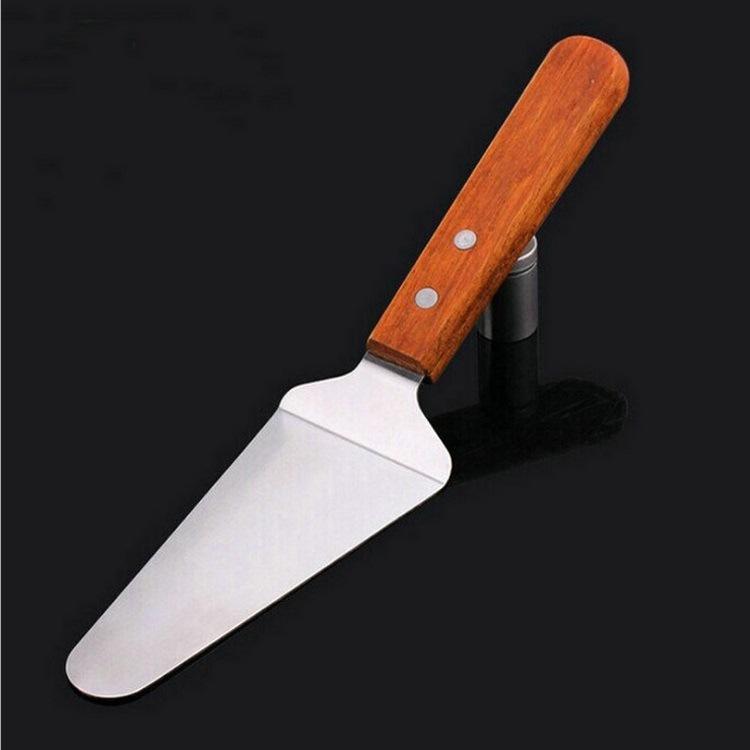 ピザヘラ ケーキターナー 木製ハンドル ステンレス製 耐熱 調理器具 お菓子作り パン作り スクレーパー..