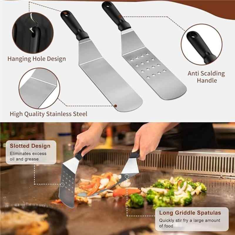 バーベキューツールセット 調理器具セット アウトドア キャンプ 家庭用 ステンレス製 ピザターナー ス..