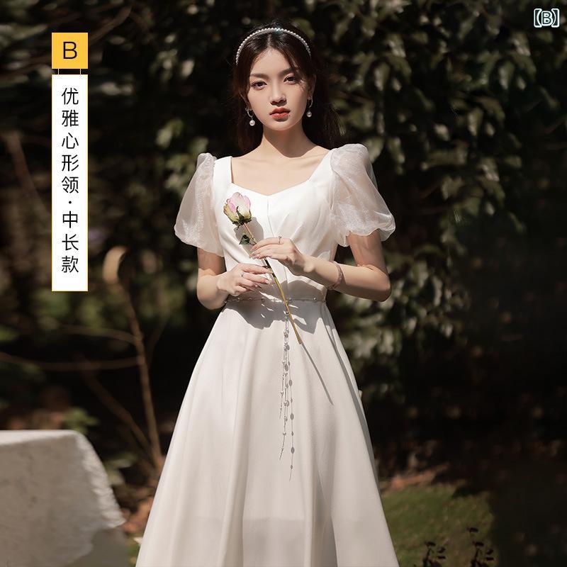 ドレス レディース ブライズメイド パーティードレス フォーマルドレス 高級感 小柄サイズ 結婚式 二次会 披露宴 婚約 入籍 普段使い