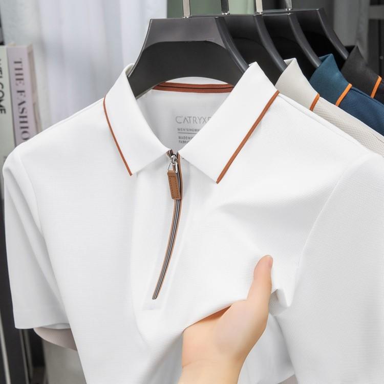 ポロシャツ メンズ 半袖 ハーフジップ ワッフル織り シームレス ナイロン スパンデックス混紡 薄手 通気性 吸汗速乾 ストレッチ 普段使い カジュアル ゴルフ スポーツ レギュラーフィット 襟付き 夏 ホワイト ブラック ベージュ ダークブルー