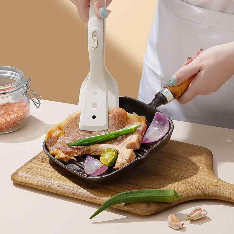 Silicon - フライ返し トング ターナー シリコン 耐熱 焦げ付き防止 食材掴み 揚げ物 焼き物 炒め物 パン 料理 ヘラ 滑り止め 多機能 一体型 家庭用 キッチン用品 調理器具