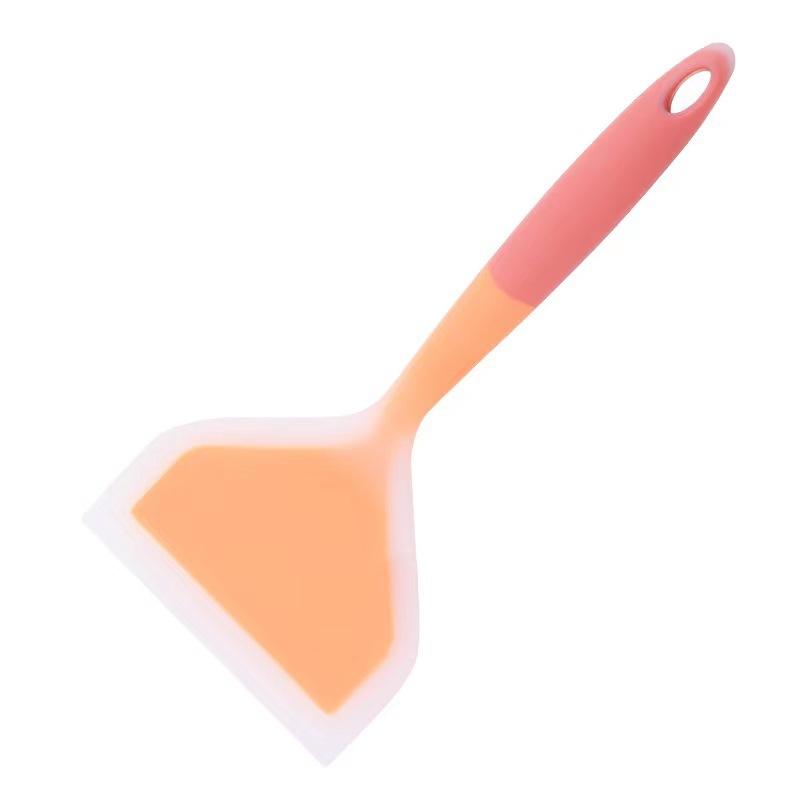 ターナー シリコン製 ワイドブレード 厚手 半透明 玉子焼き 卵焼き 目玉焼き ピザ用 フライパン用 傷つけにくい 耐熱 キッチンツール 調理器具