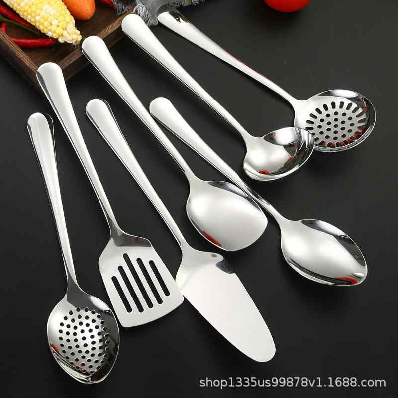 キッチンツール ステンレス鋼製 家庭用 調理器具セット 滑り止め 耐熱 やけど防止 丸柄デザイン フライ..