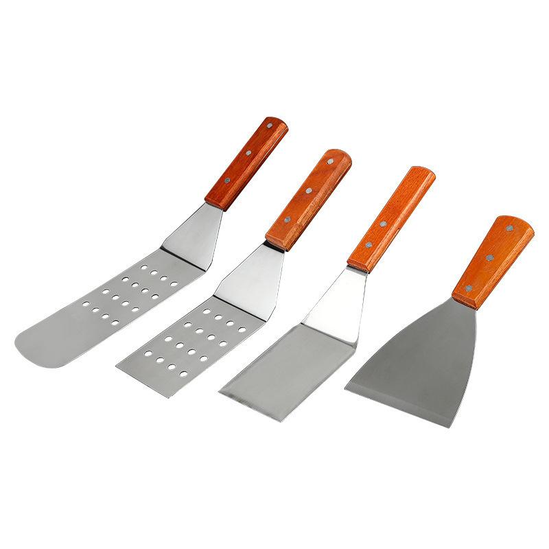 ターナー ステンレス製 木製ハンドル 鉄板焼き 炒め物 ステーキ ハンバーグ パンケーキ 餃子 お好み焼..