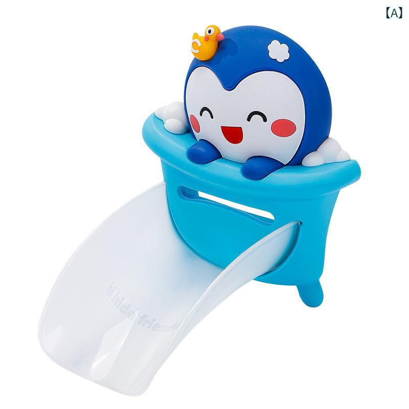 蛇口 補助具 子供 キッズ ベビー 赤ちゃん かわいい ペンギン 手洗い サポート 水...