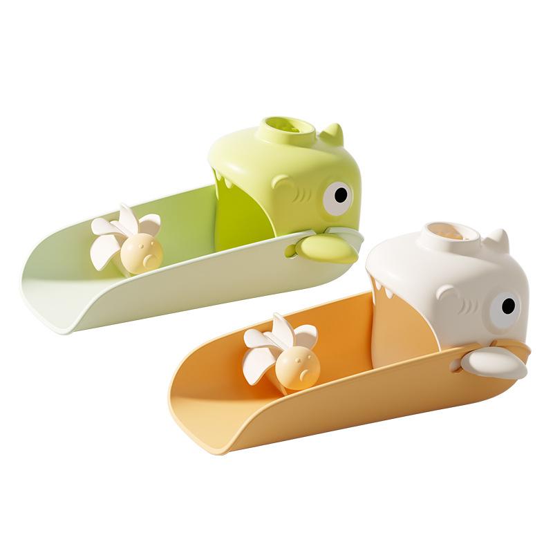 蛇口延長器 ベビー 子供用 シリコン PP サメ型 感温変色 火傷防止 やけど予防 手洗い補助 飛び散り防止..