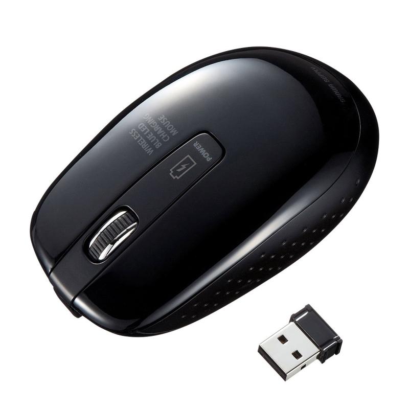 USB 2.4GHz ワイヤレスマウス LEDセンサー 3ボタン レシーバー付き- 【インターフェース】:USB HID仕様バージョン1.1準拠USB3.0/2.0インターフェースでも使用できます。- 【コネクタ形状】:USBコネクタ(Aタイプ)- 【ワイヤレス方式】:2.4GHz RF電波方式マウスとレシーバー間のIDは固定です。- 【通信範囲】:木製(非磁性体)/半径約10m スチール(磁性体)/半径約2m- 【分解能】:1000カウント/インチ- 【読み取り方式】:ブルーLEDセンサー方式- 【ボタン】:2ボタン、ホイール(スクロール)ボタン- 【電池性能】:連続作動時間/約62時間、連続待機時間/約2500時間、使用可能日数/約1ヶ月間1日8時間パソコンを使用中に、マウス操作を25%程度行う場合。サプライ社内テスト値であり、値ではありません。使用期間により、徐々に性能が低下します。予めご了承下さい。- 【サイズ・重量】:マウス/約W60×D105×H40mm・約78.5g(電池含まず)、レシーバー/約W14.8×D19×H6.5mm・約2g
