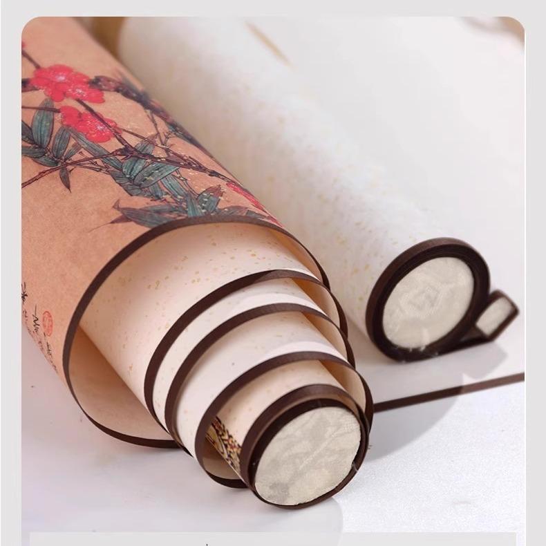 掛軸 白紙 無地 巻物 書道 習字 毛筆 筆文字 水墨画 絵画 アート 作品制作 宣紙 額装不要 縦型 手軽 書道練習用 文化芸術 アート用品 インテリア 展示...