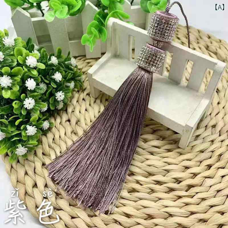 カーテンタッセル ダイヤモンド装飾 吊り下げボール ラインストーン付き おしゃれ エレガント 高級感 ..