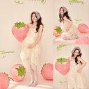 ワンピース マタニティ ベアトップ ドレス シフォン ポリエステル 無地 ミディ丈 妊婦服 フォトスタジオ 撮影 記念写真 アート写真 マタニティフォト 子供写真 スウィート 上品