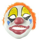 マスク メンズ ハロウィン 仮装パーティー ピエロ 変装グッズ 道化師 コスプレ コミカル フェイスマスク ラテックス製 サプライズ ジョークグッズ イベント 宴会 余興 盛り上げアイテム