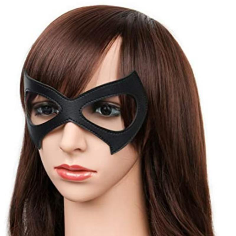 パーティーマスク 仮装 コスプレ アイマスク レザー ブラック 欧米風 ミステリアス ハロウィン クリスマス イベント ダンス 舞踏会 変装 ユニーク 大人向け DIY(3)